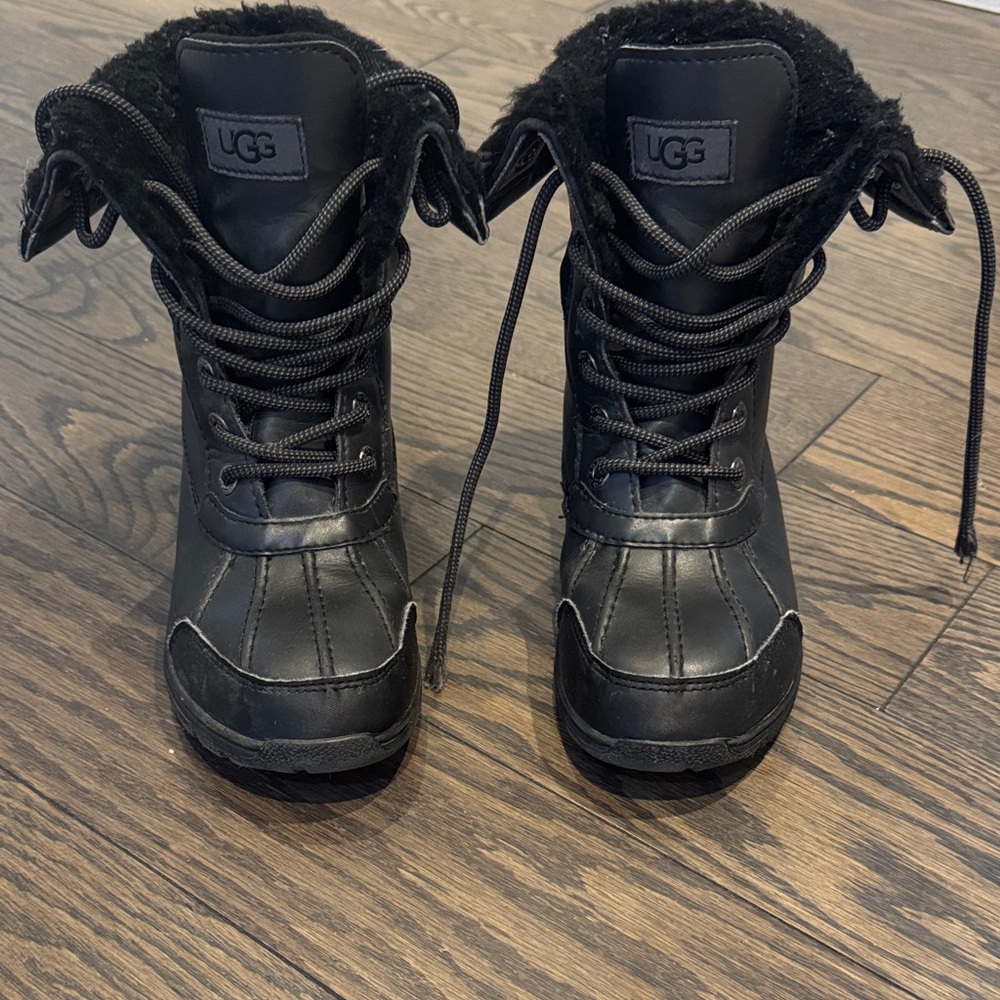 UGG Black Lace-Up Boots